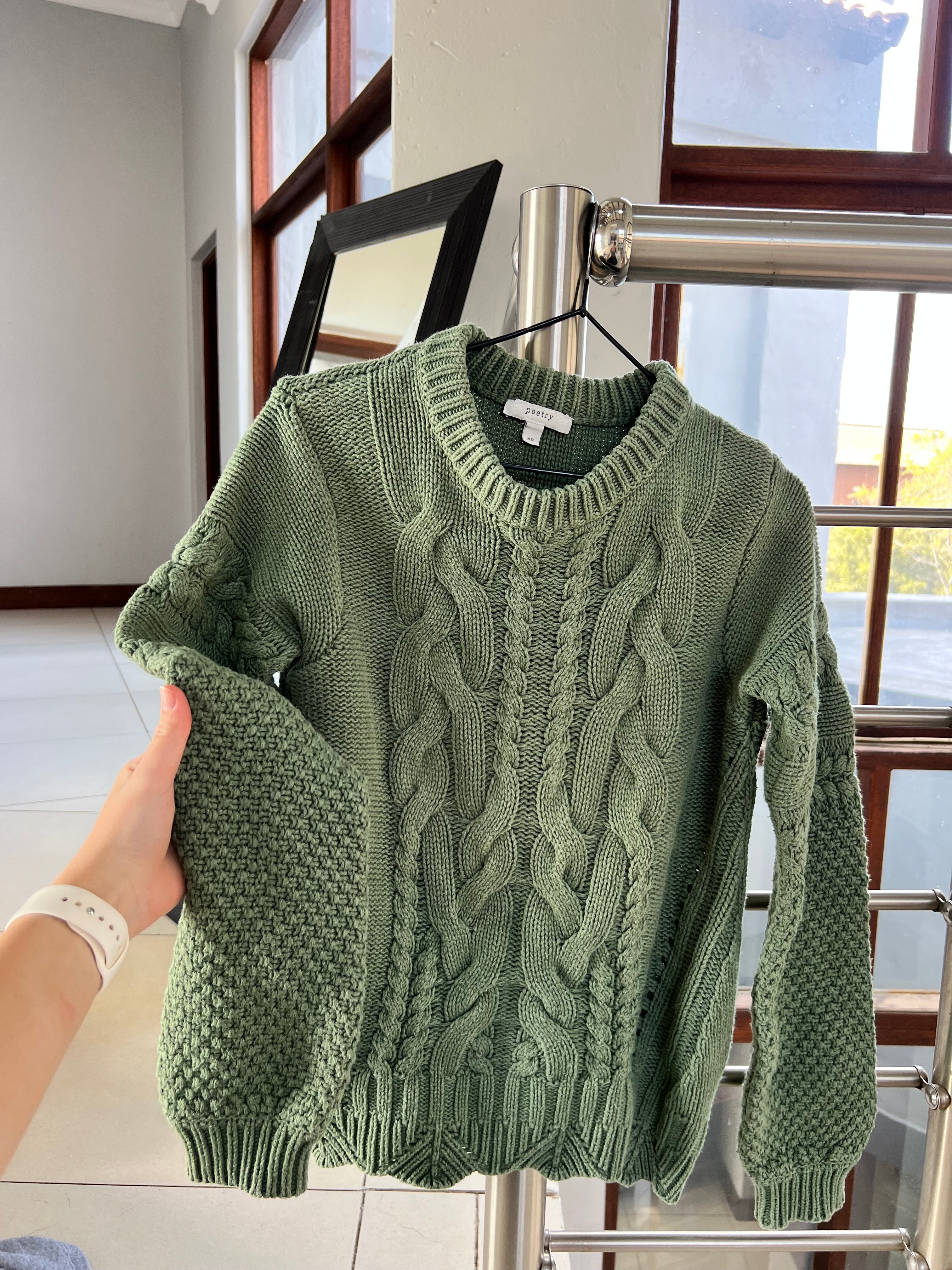 Green sweater