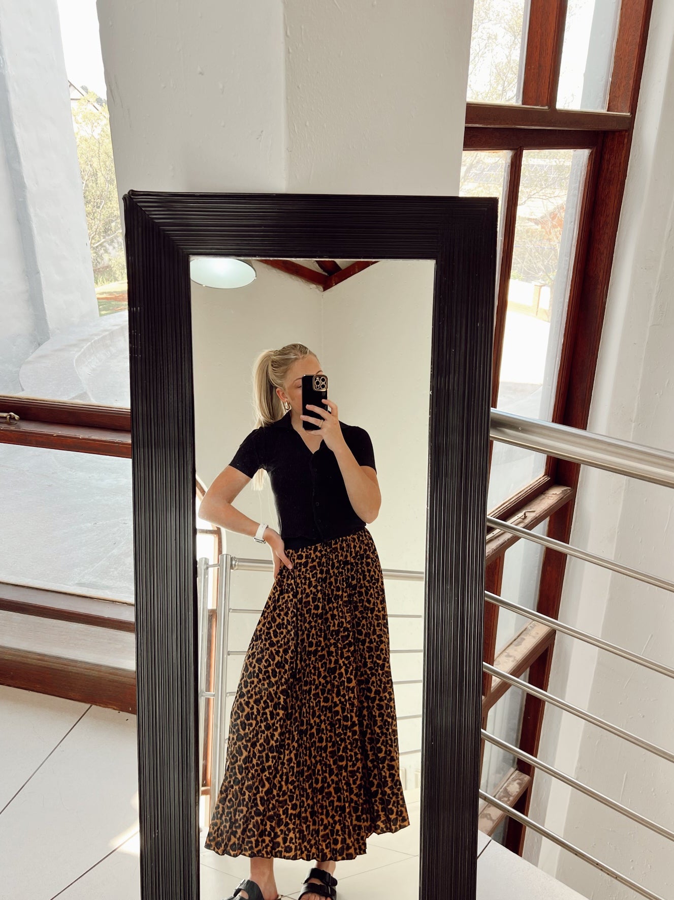 Leopard skirt